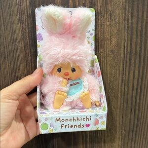 Monchhichi Friends Pink Plush Accessory